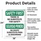 Signmission Safety Culture Sign, 18 in Width, Aluminum, Rectangle, Bilingual OS-2PACK-SF-A-1824-L-10831 - alternate 3
